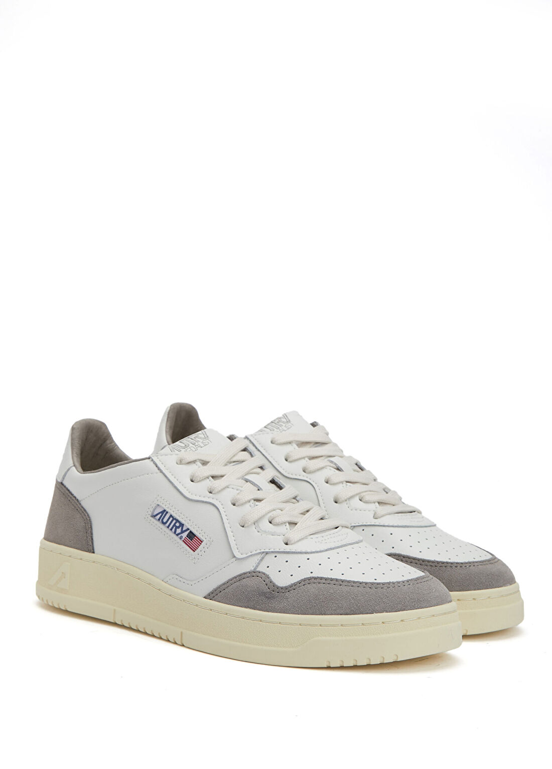 Autry Medalist Beyaz Gri Erkek Deri Sneaker görsel 2