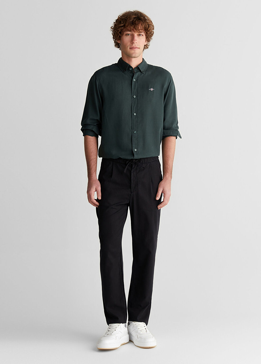 Gant Siyah Regular Fit Erkek Jogger Pantolon