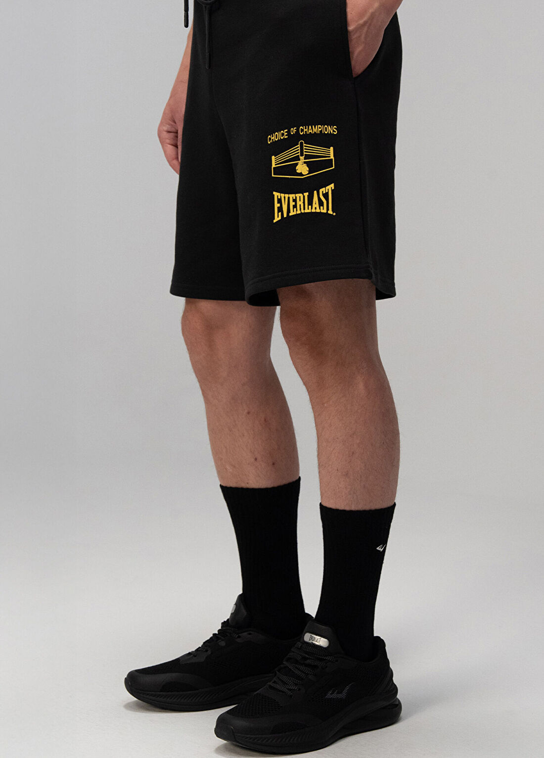 Everlast Choice Of Champs Siyah Comfort Fit Erkek Şort görsel 3