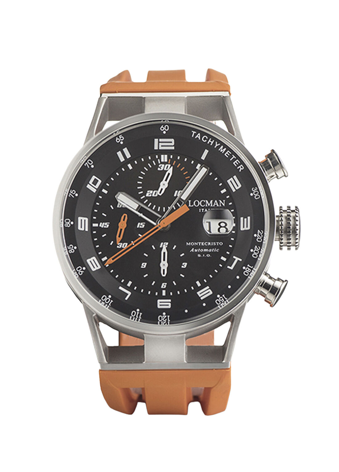 Locman Italy Montecrısto Chrono Turuncu Erkek Kol Saati