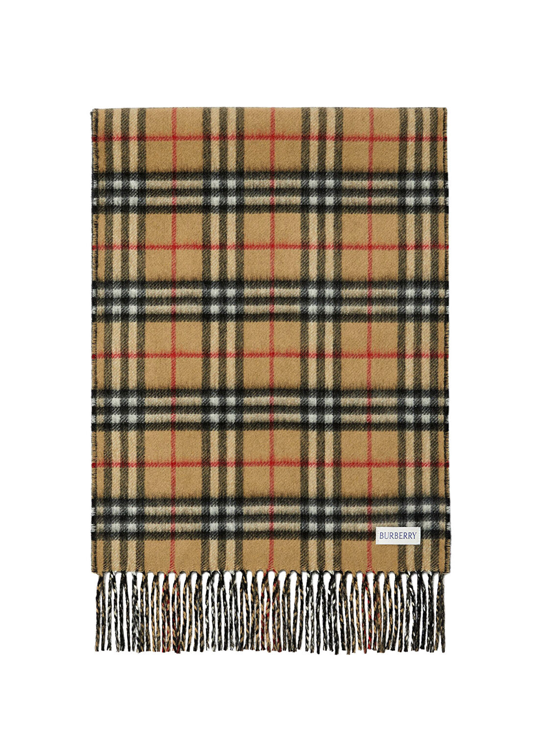 Burberry Reversible Check Kaşmir Bej Kadın Atkı