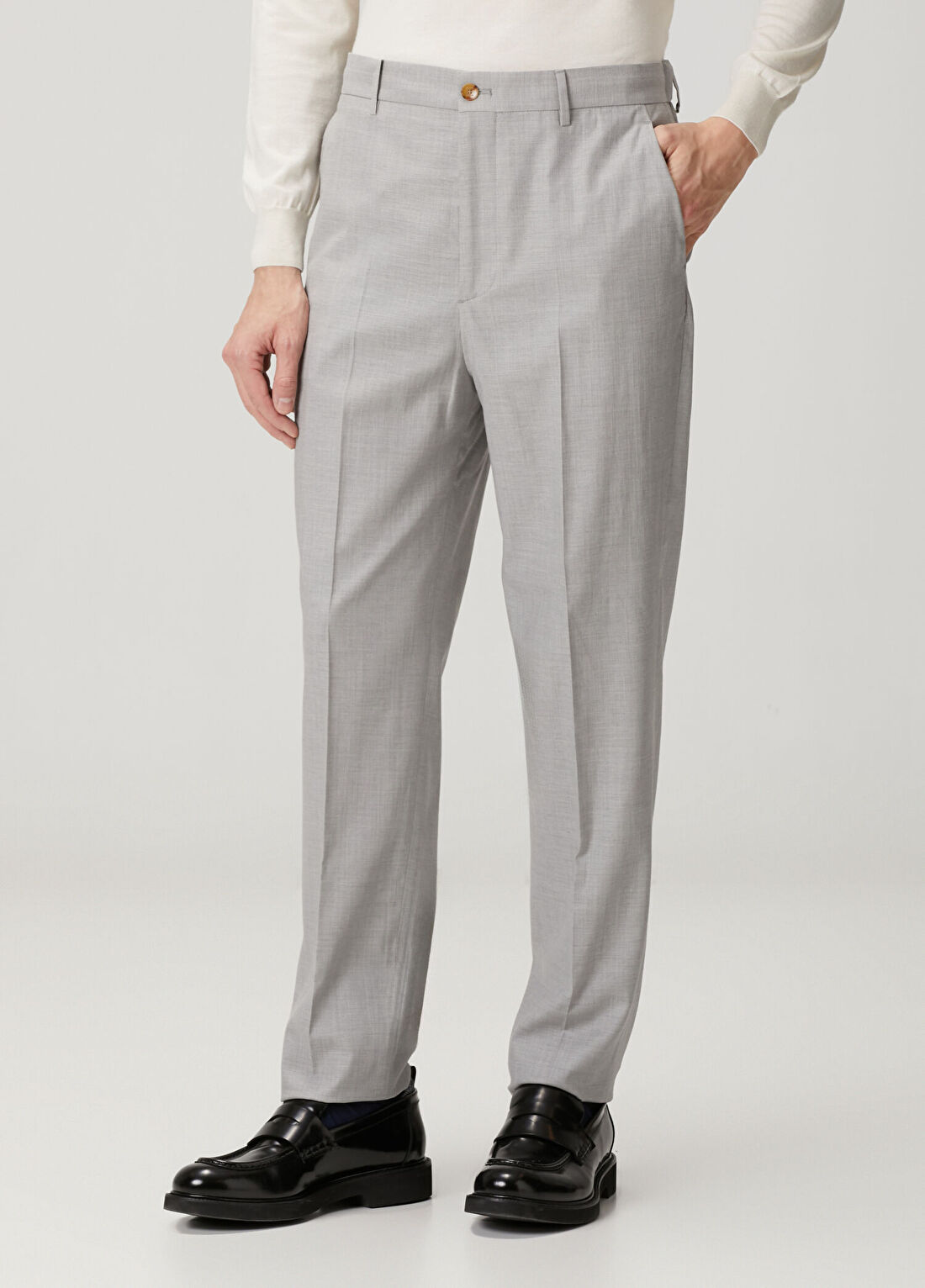 Etro Açık Gri Pantolon görsel 2