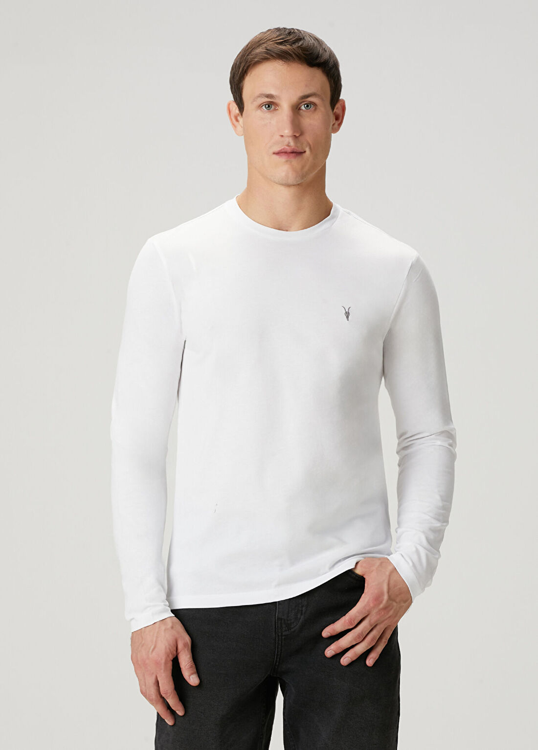 AllSaints Brace Beyaz Uzun Kollu T-shirt