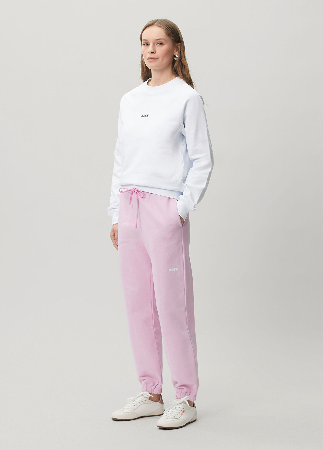 Msgm Beyaz Sweatshirt görsel 2