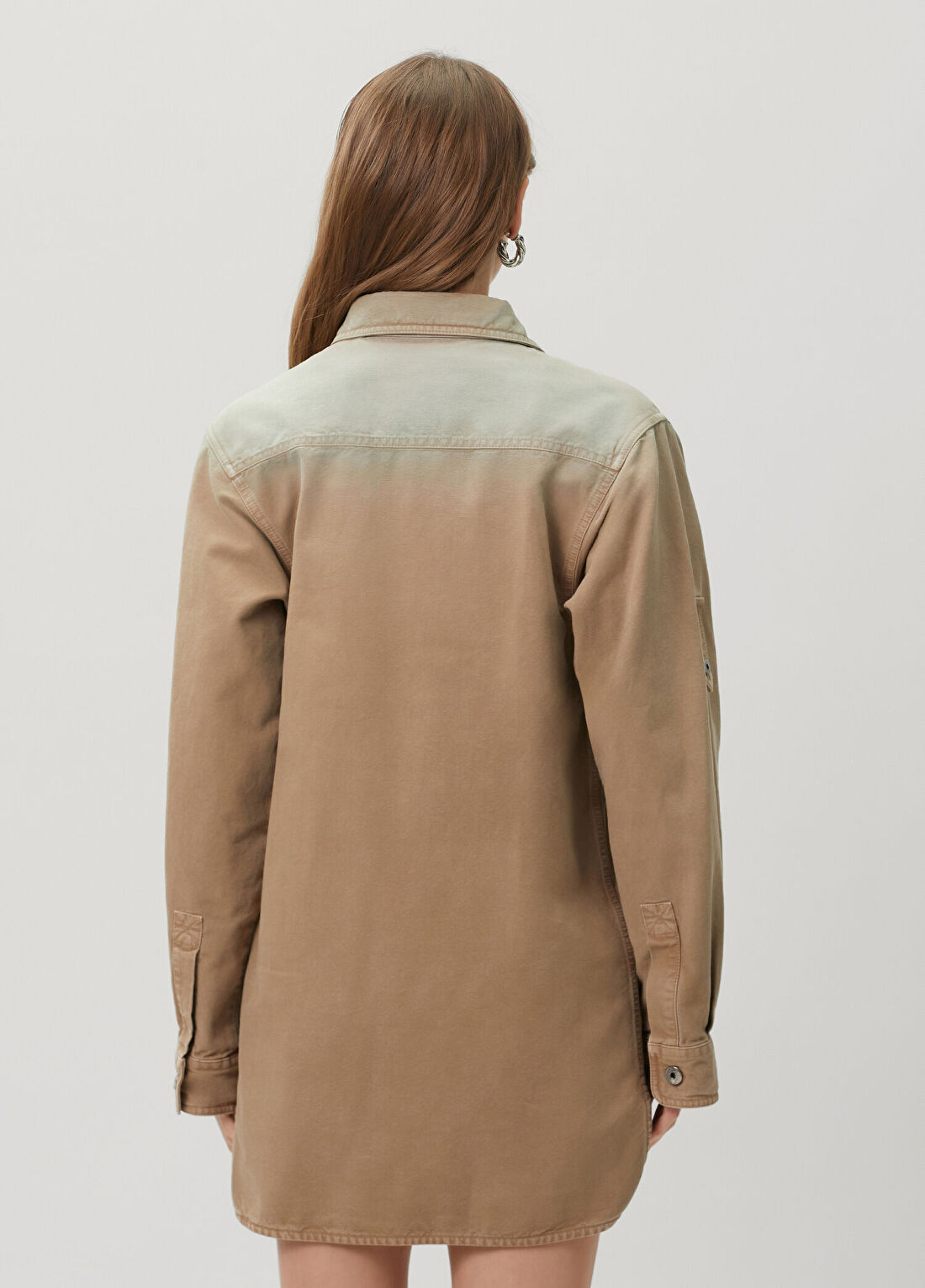 Off-White Bej Ceket görsel 4