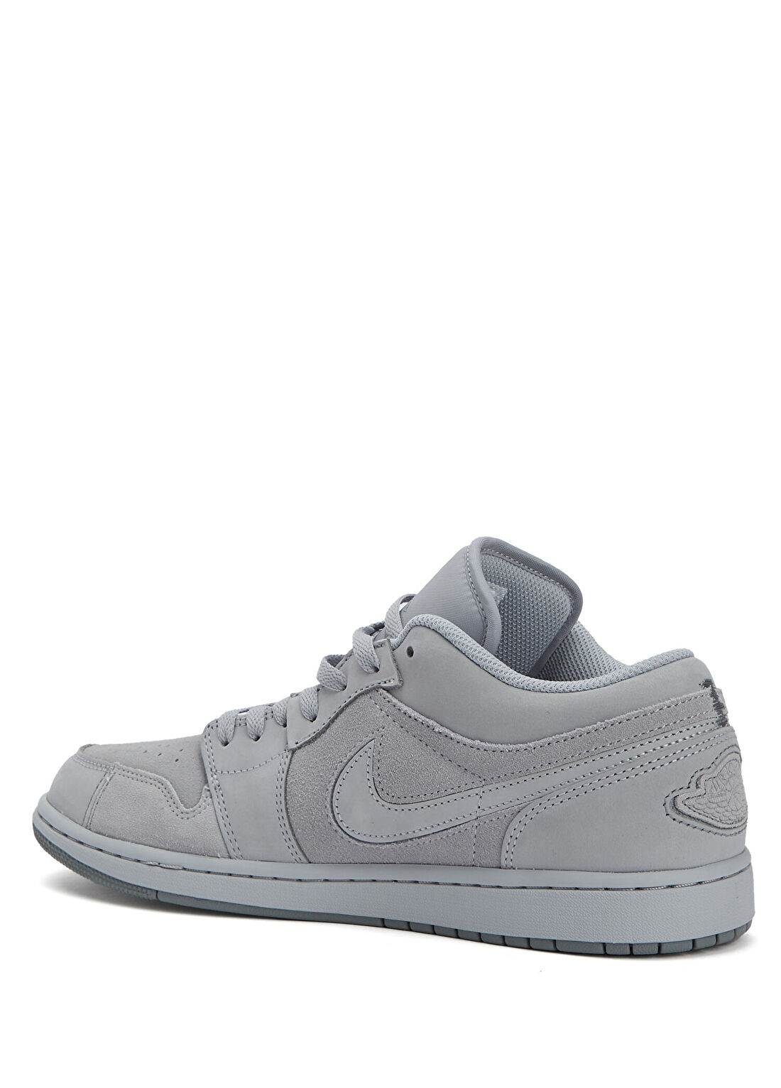 Nike Air Jordan 1 Low Gri Erkek Deri Sneaker görsel 3