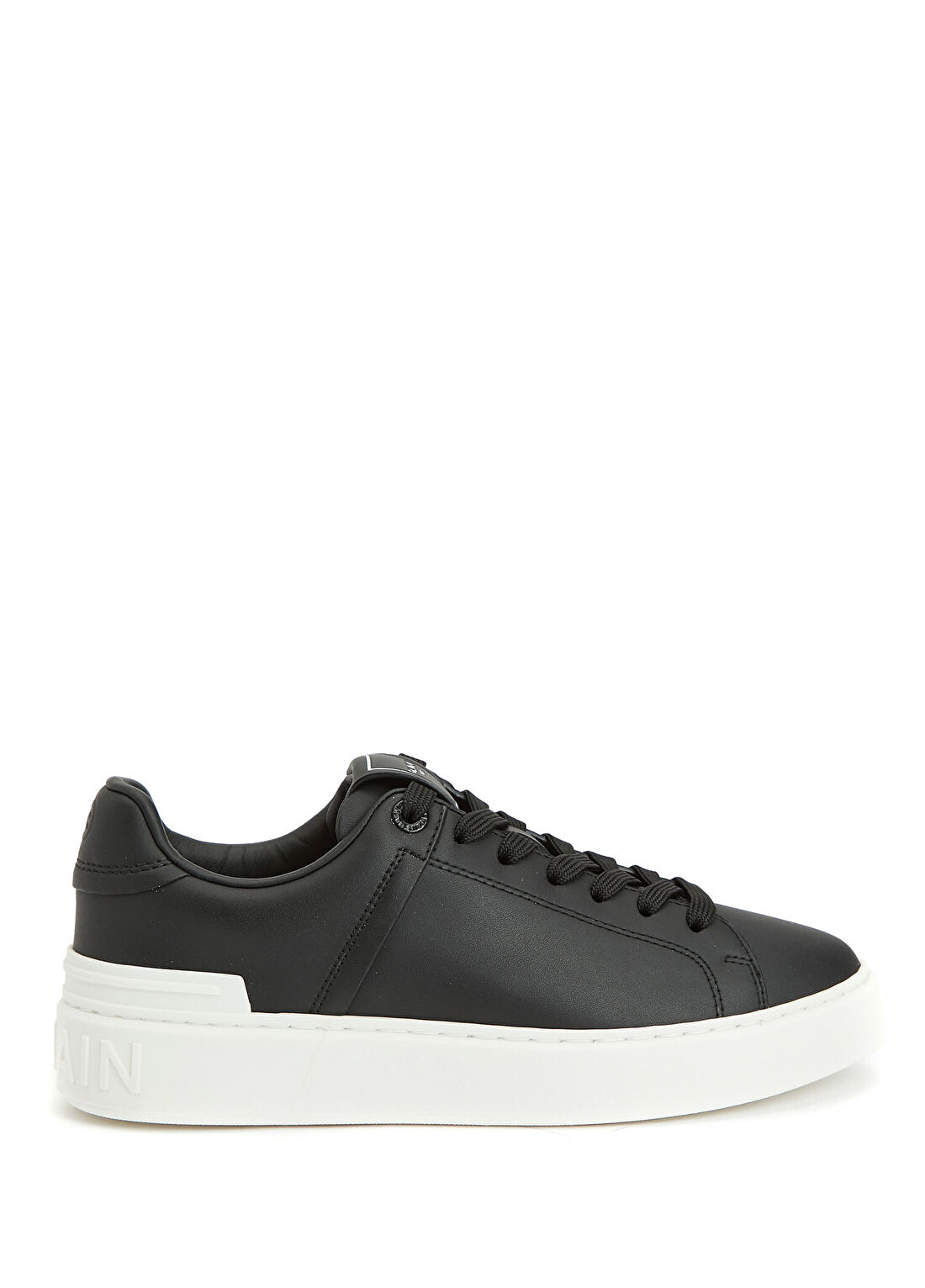 Balmain B-Court Siyah Beyaz Kadın Deri Sneaker