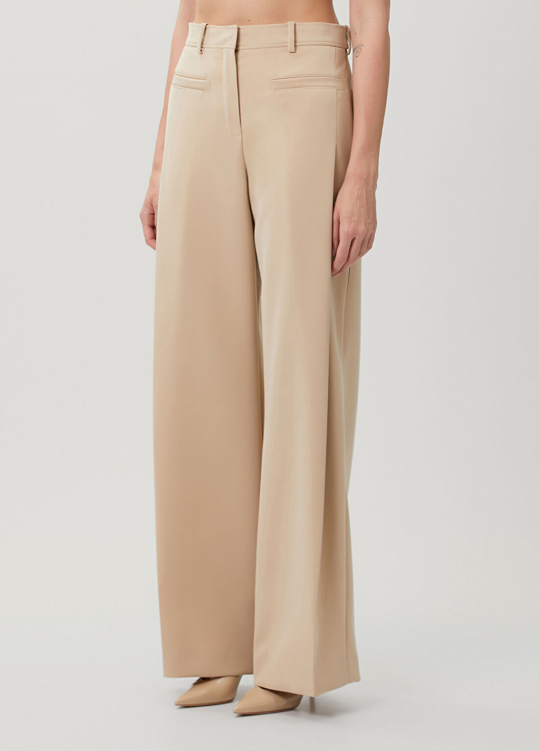 Courreges Heritage Bej Pantolon görsel 3
