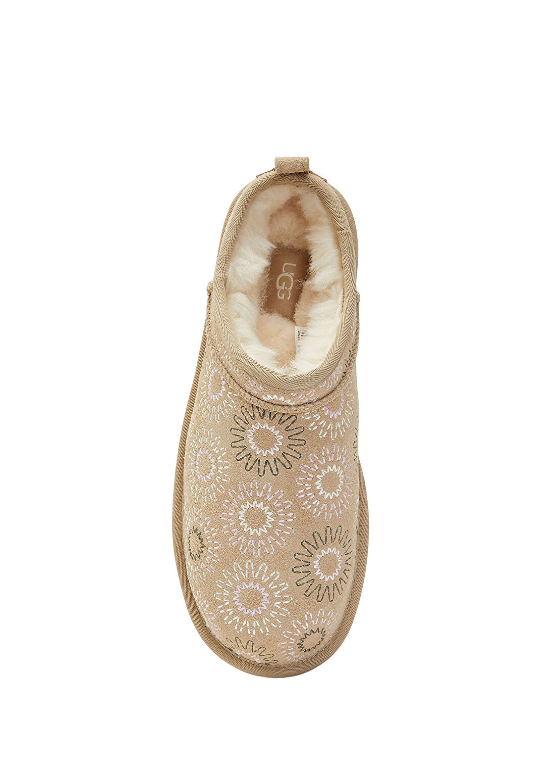 Ugg Classic Micro Sun Stitch Hardal Kadın Süet Bot görsel 4