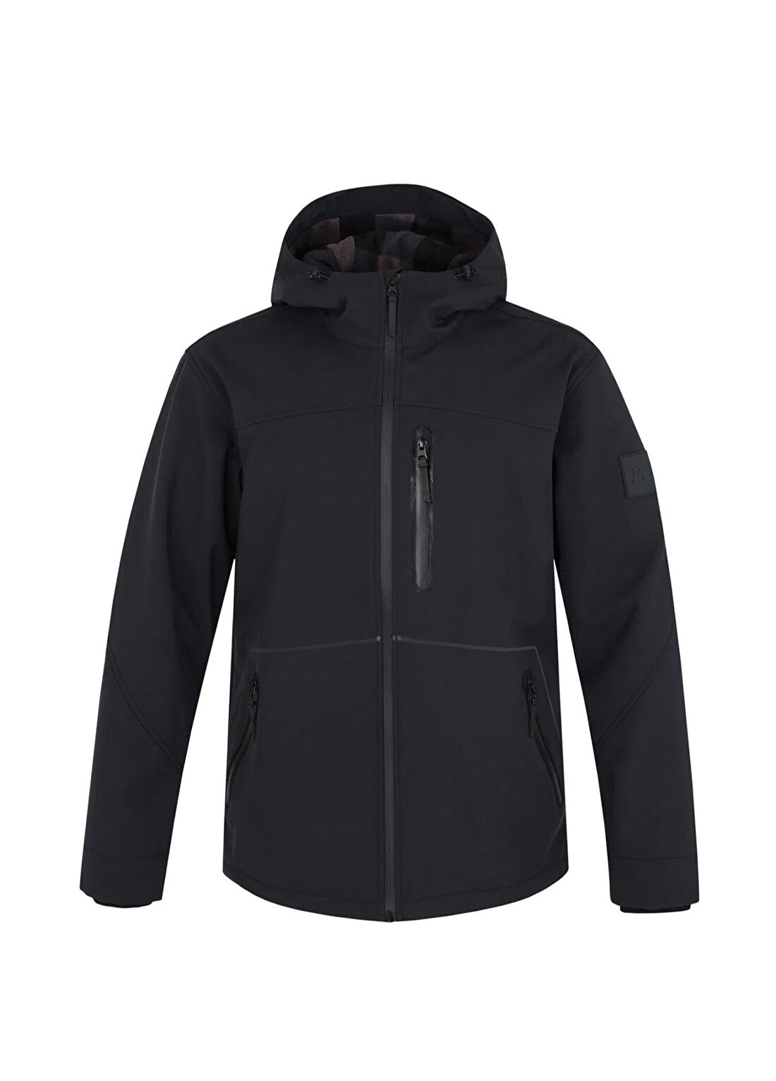 Hannah Wander Anthracite Fermuarlı Kapüşonlu Erkek Outdoor Ceket