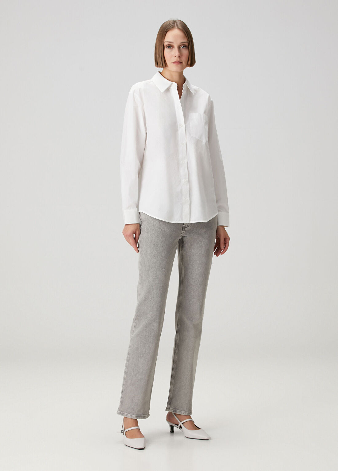 Michael Michael Kors Gri Cigarette Jean Pantolon