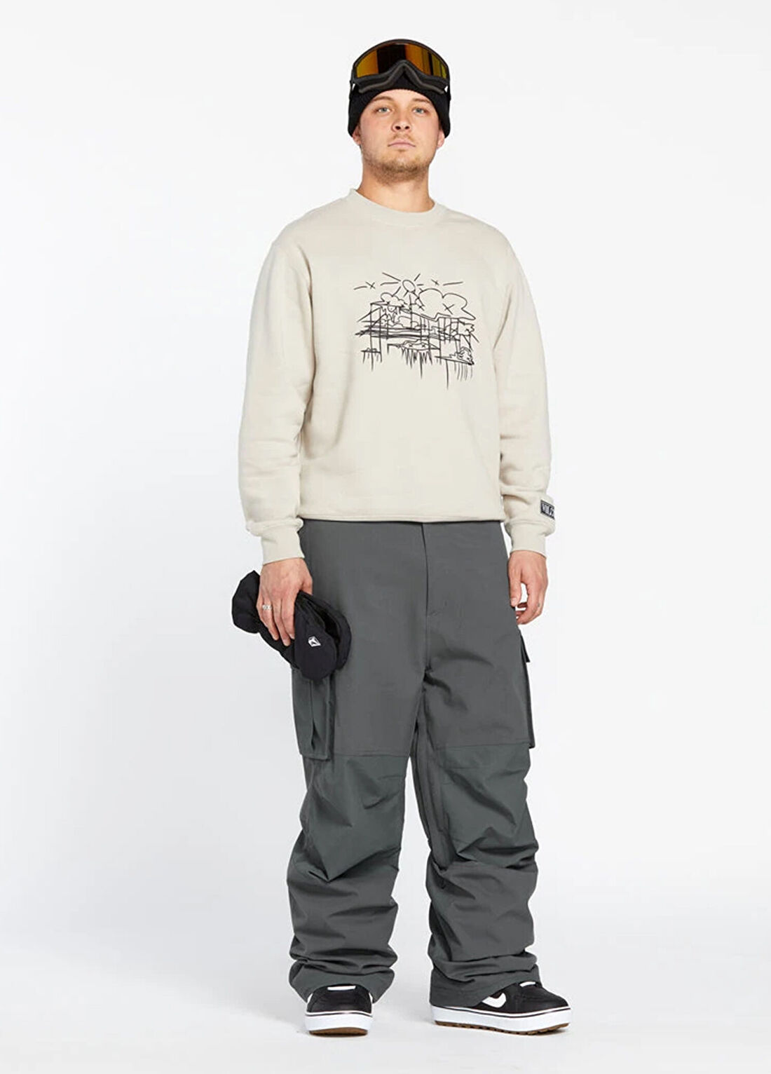 Volcom Nwrk Baggy C Gri Erkek Snowboard Pantolon