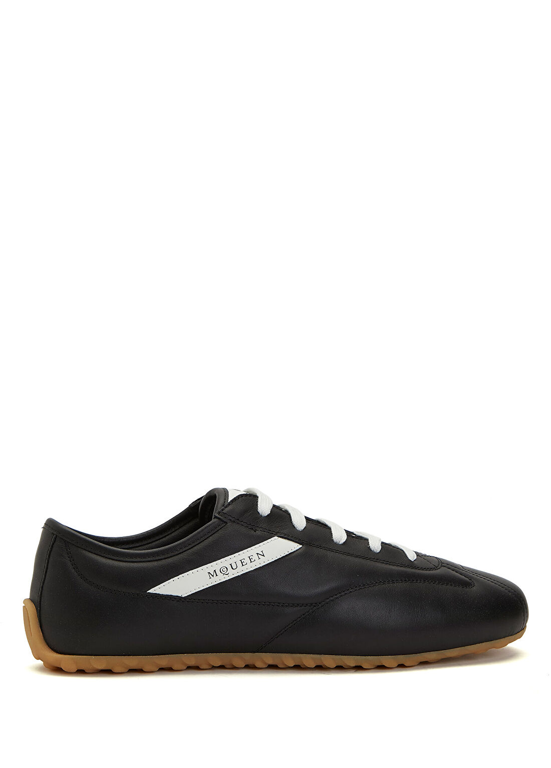McQueen Boxe Siyah Erkek Deri Sneaker