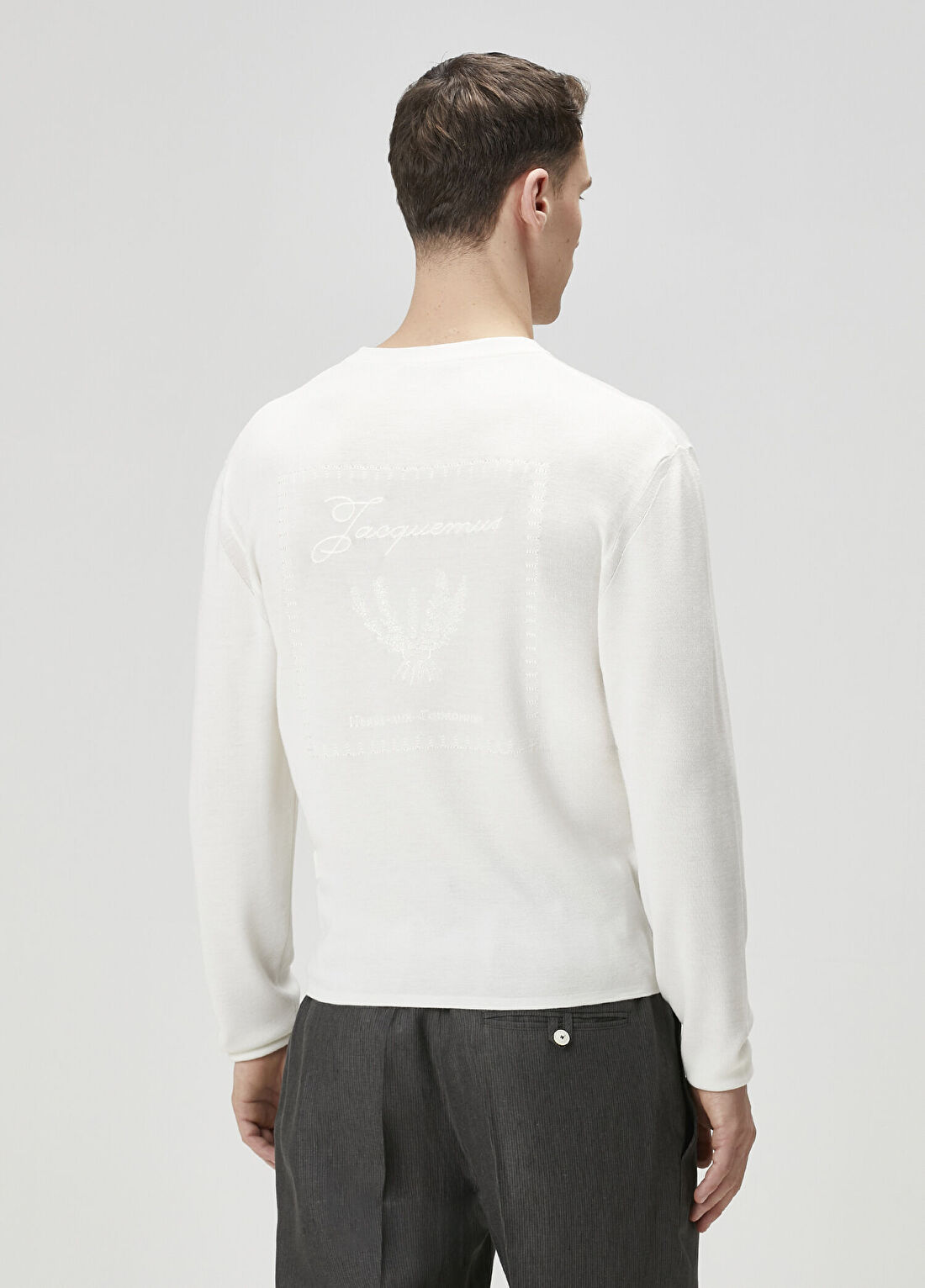Jacquemus Beyaz Yün Kazak görsel 4