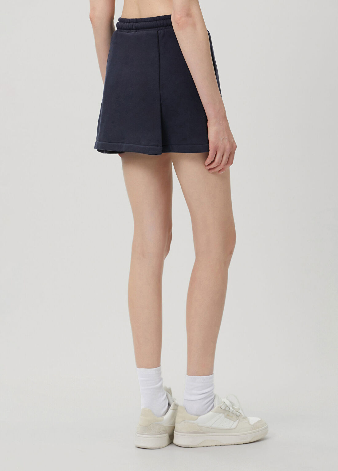 Off-White Lacivert Logolu Mini Etek görsel 4