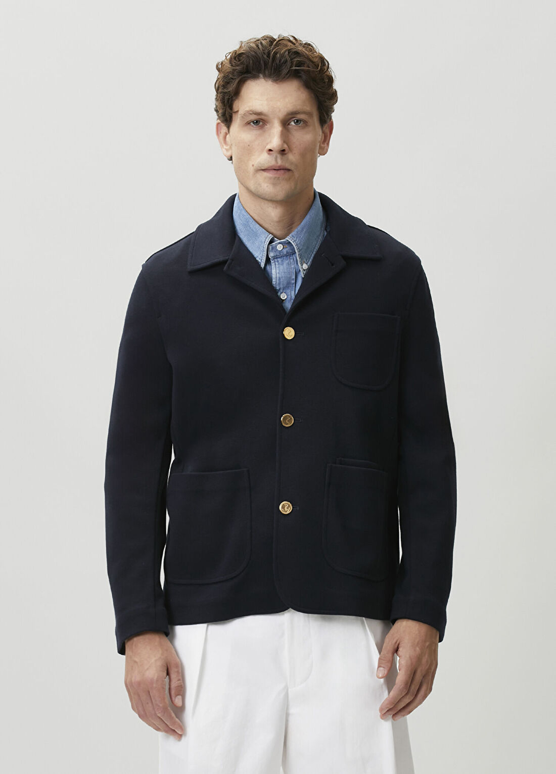 Thom Browne Lacivert Triko Ceket