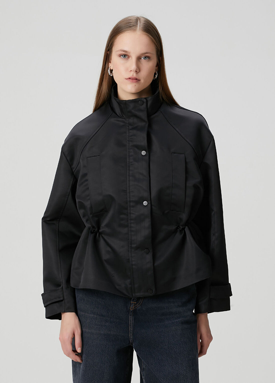 AllSaints Luellah Oversized Siyah Ceket