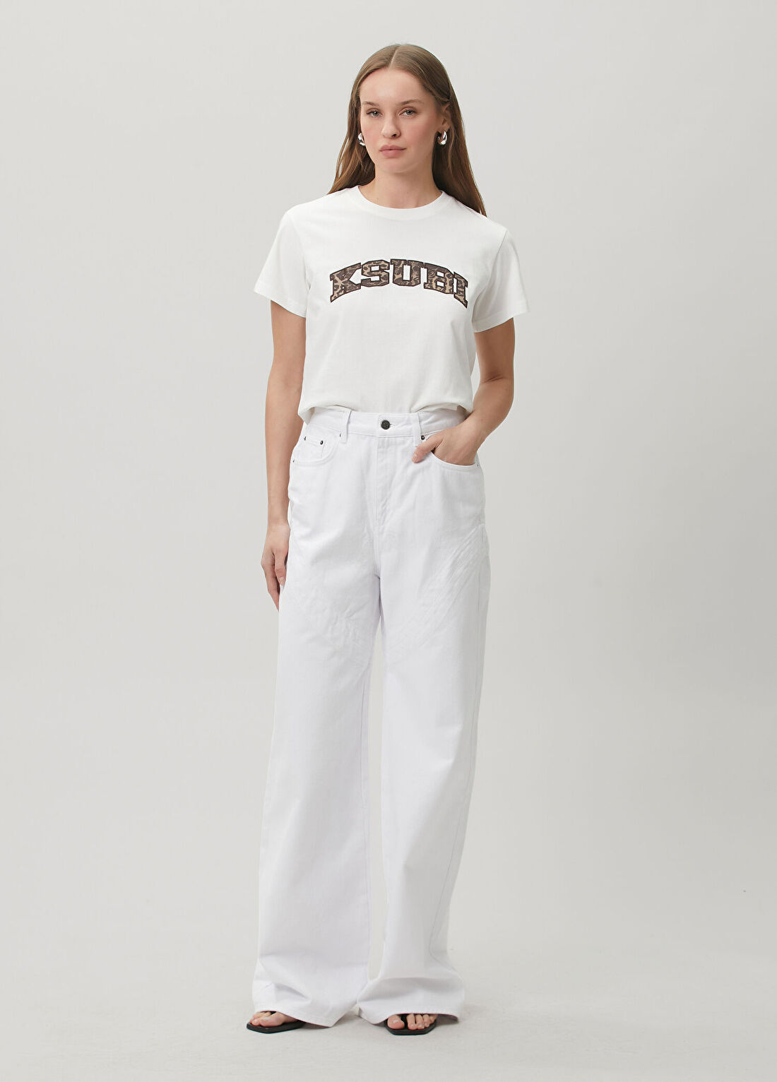 KSUBI Beyaz Jean Pantolon
