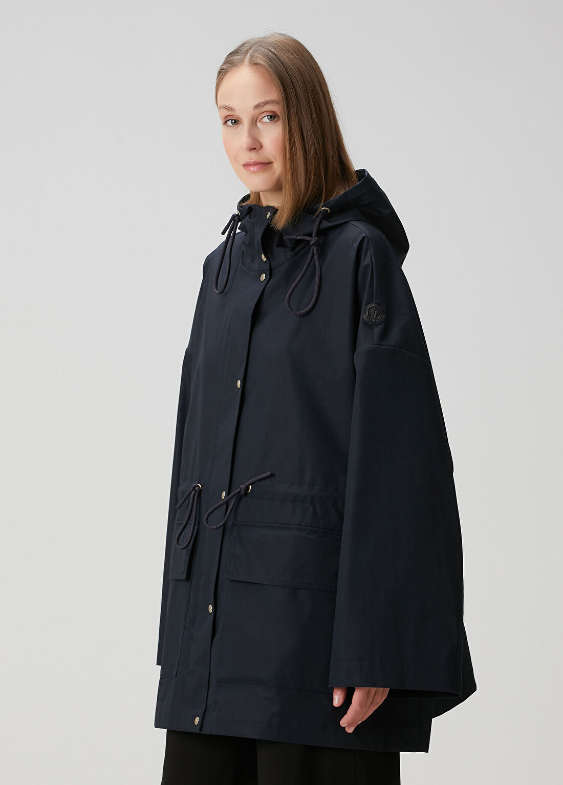 Moncler Gaillon Koyu Mavi Kapüşonlu Parka görsel 3