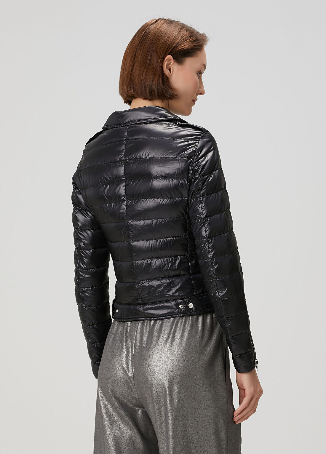 Herno Siyah Puffer Mont görsel 4