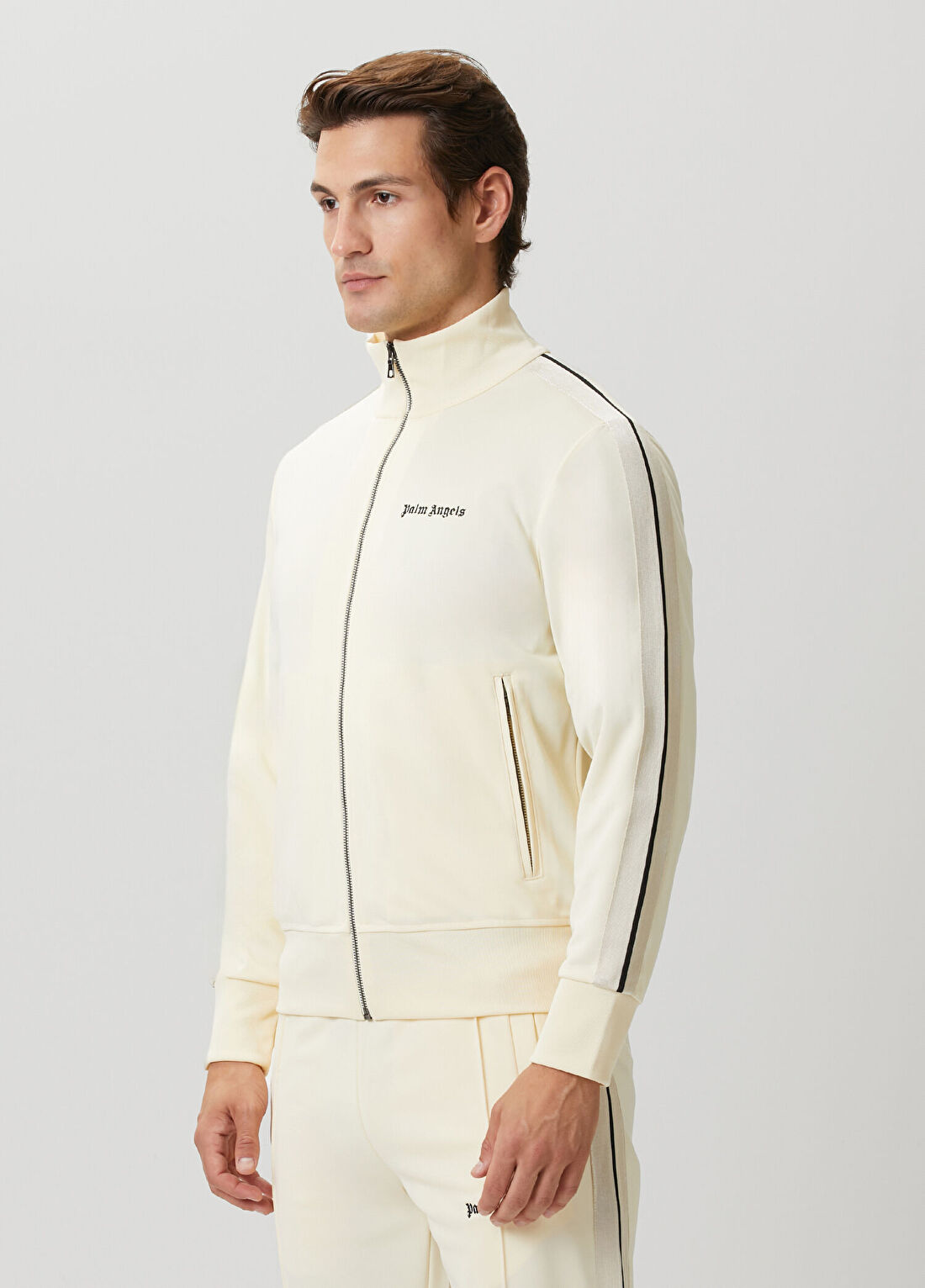 Palm Angels Ekru Sweatshirt görsel 3