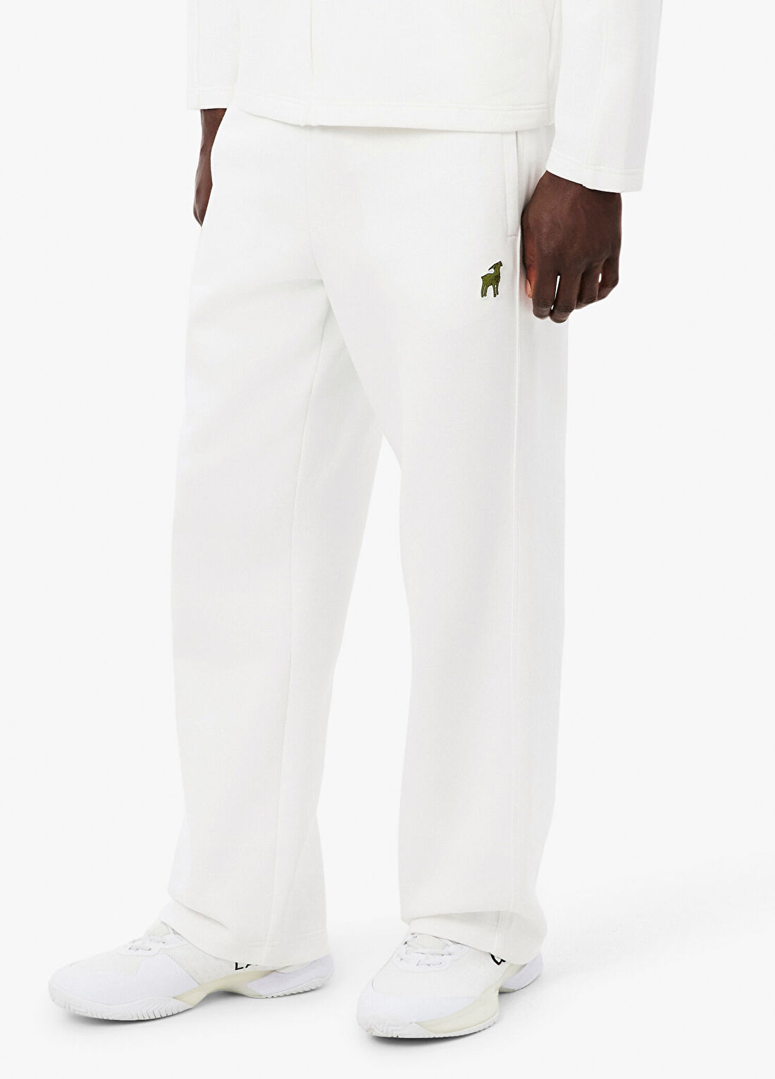 Lacoste x Novak Djokovic The Goat Beyaz Erkek Eşofman Altı görsel 2