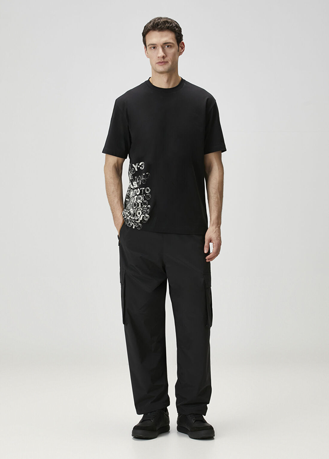 Y-3 GFX Siyah T-shirt görsel 2