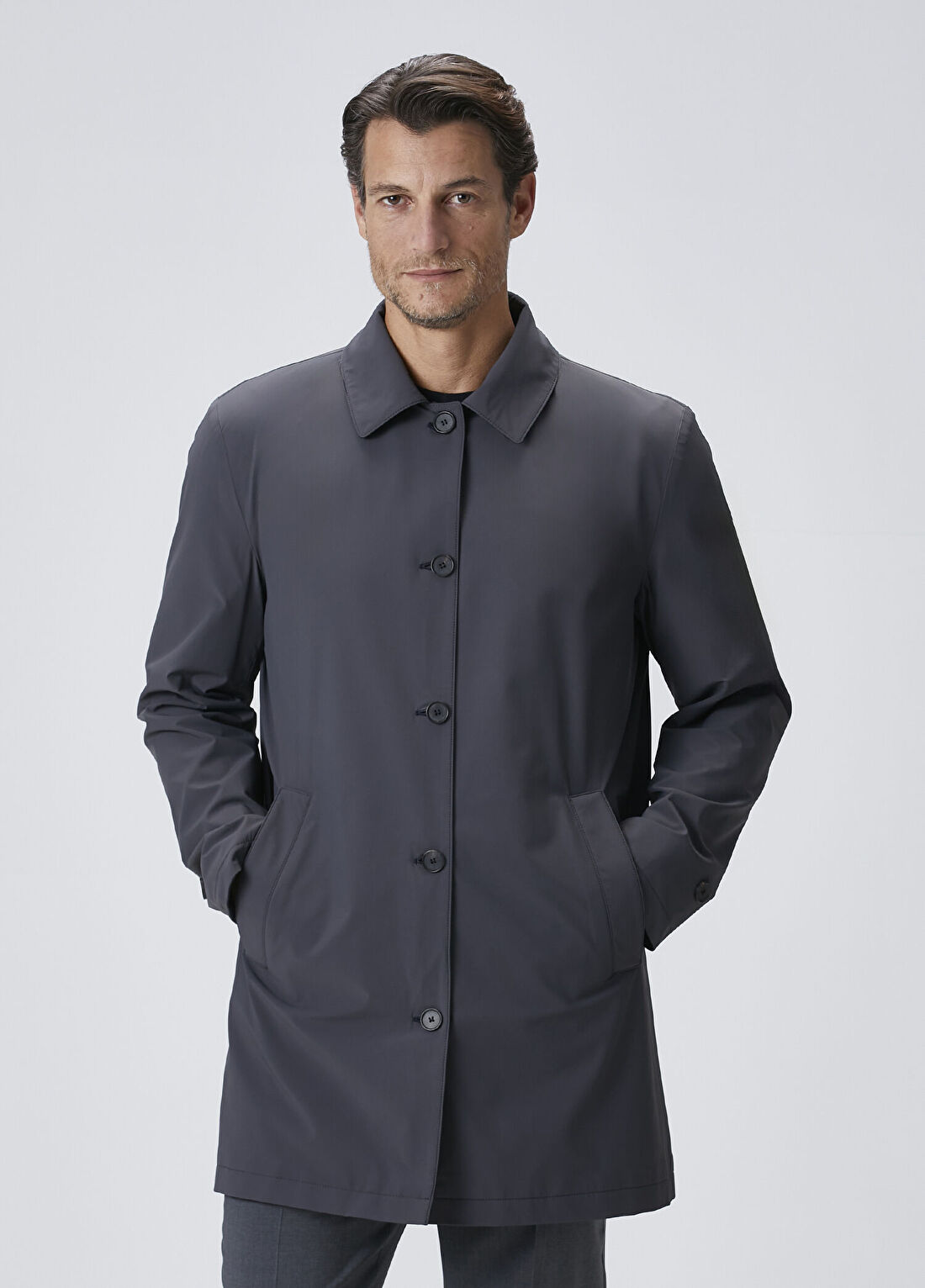 Beymen Collection Lacivert Çift Taraflı Pardösü görsel 2