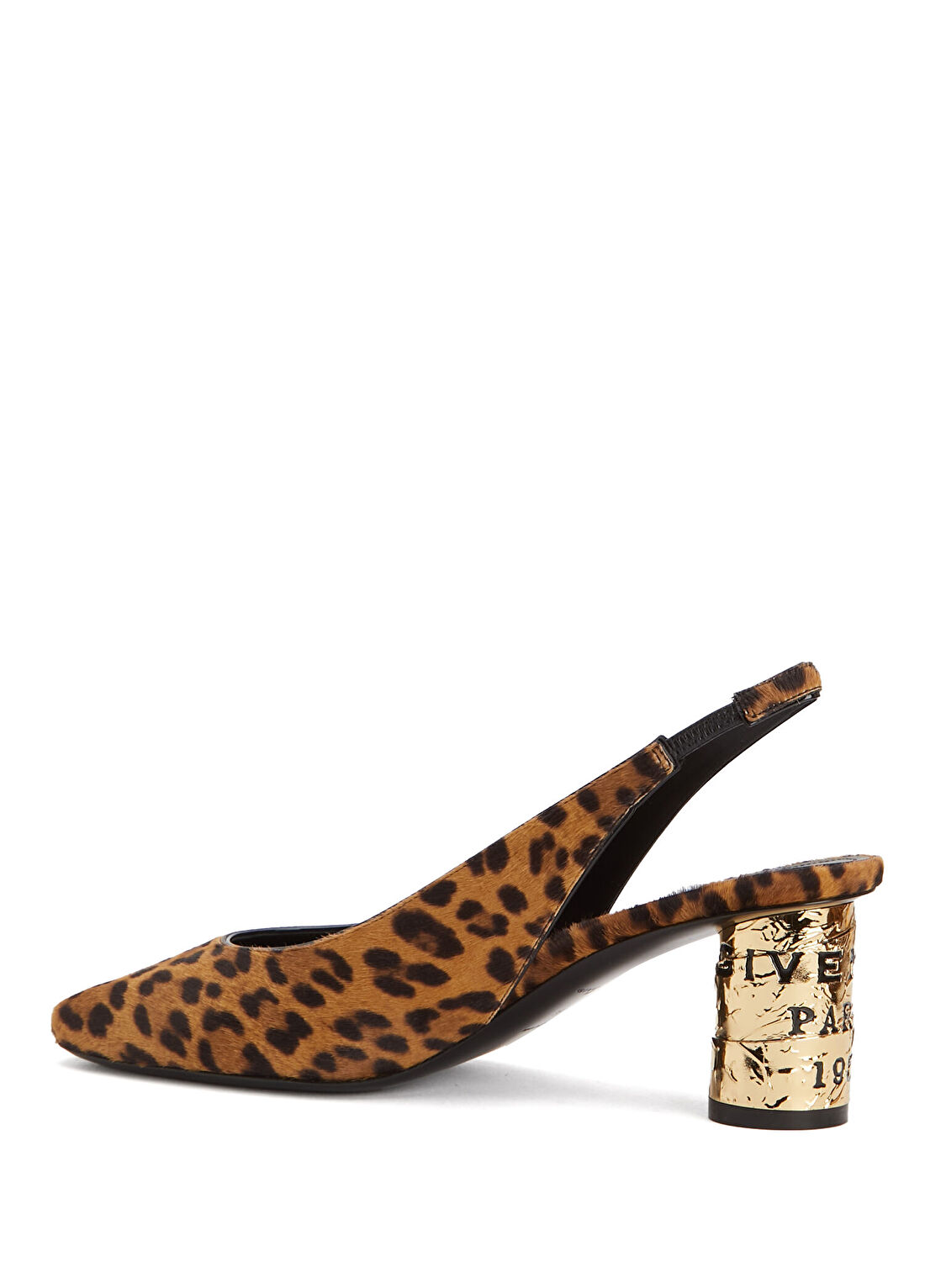 Givenchy Leopar Desenli Deri Topuklu Ayakkabı görsel 3