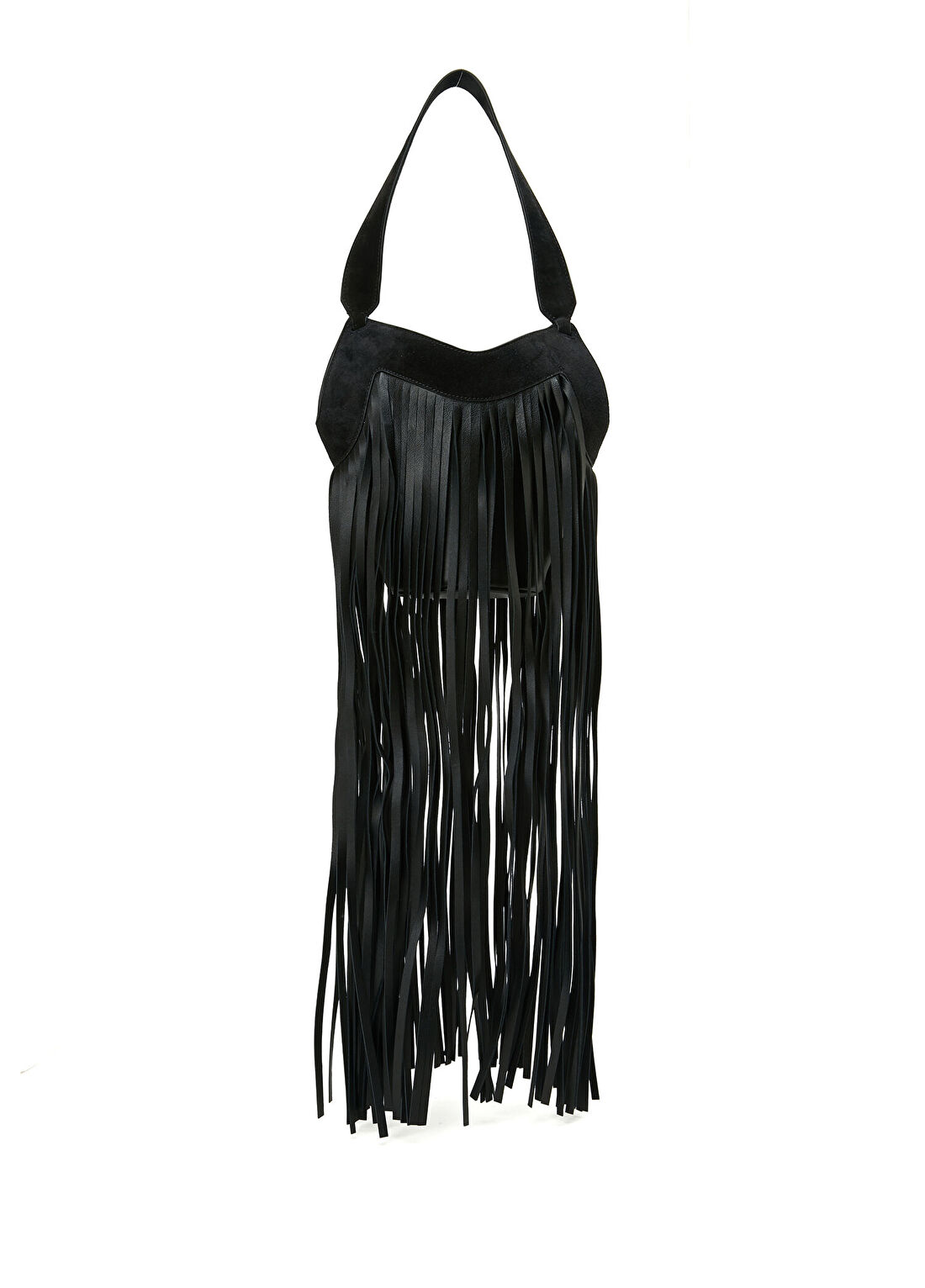 Khaite Nano Lotus Fringe Tote Siyah Kadın Deri Çanta