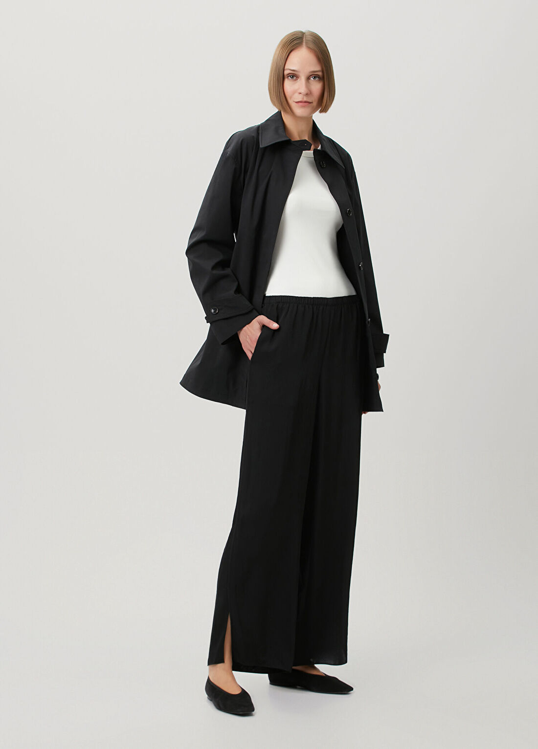 Theory Siyah Twill Pantolon