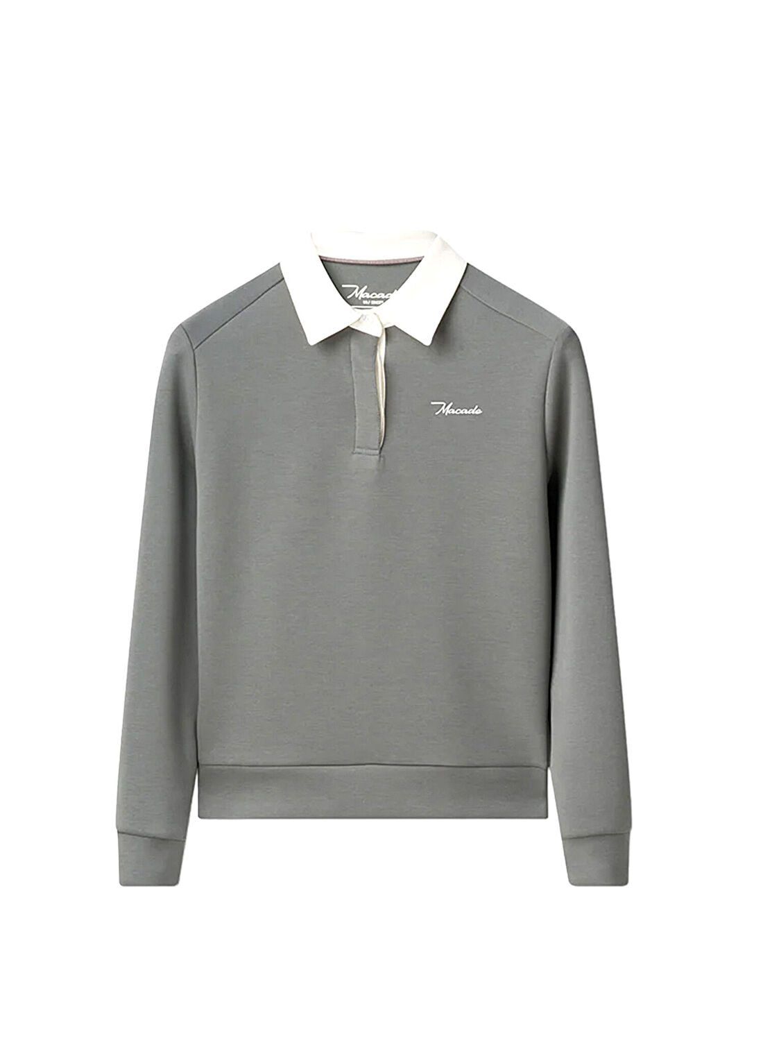 Macade Golf Rae Teal Gray Polo Yaka Kadın Sweatshirt