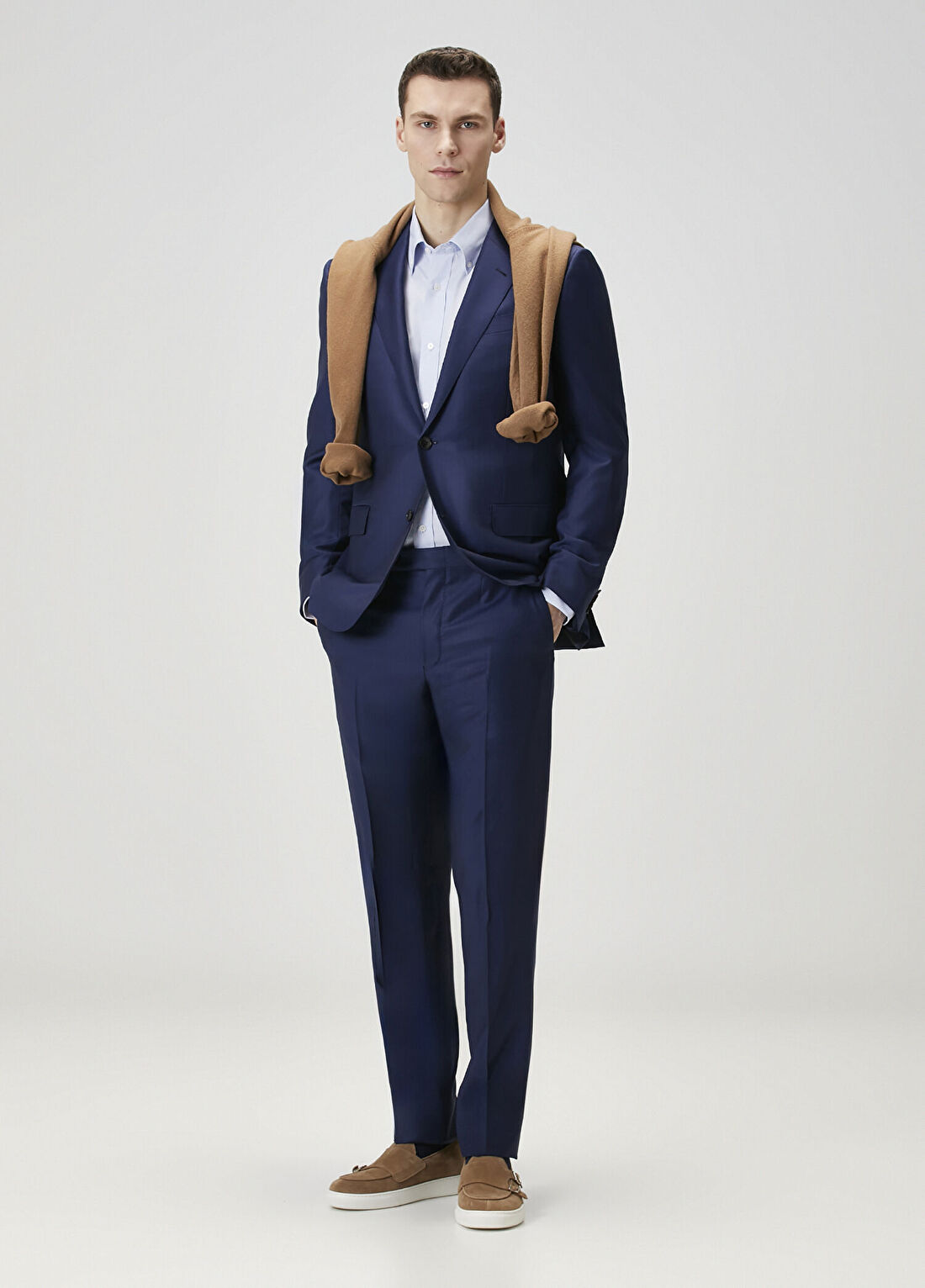 Zegna Lacivert Yün Takım Elbise