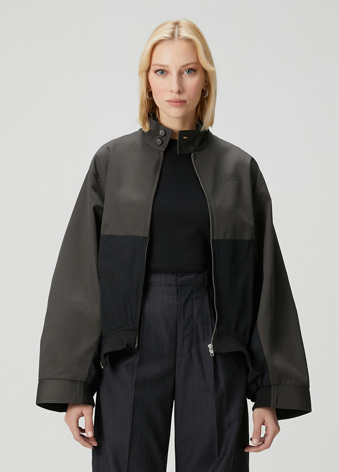 MM6 Maison Margiela Siyah Antrasit Ceket
