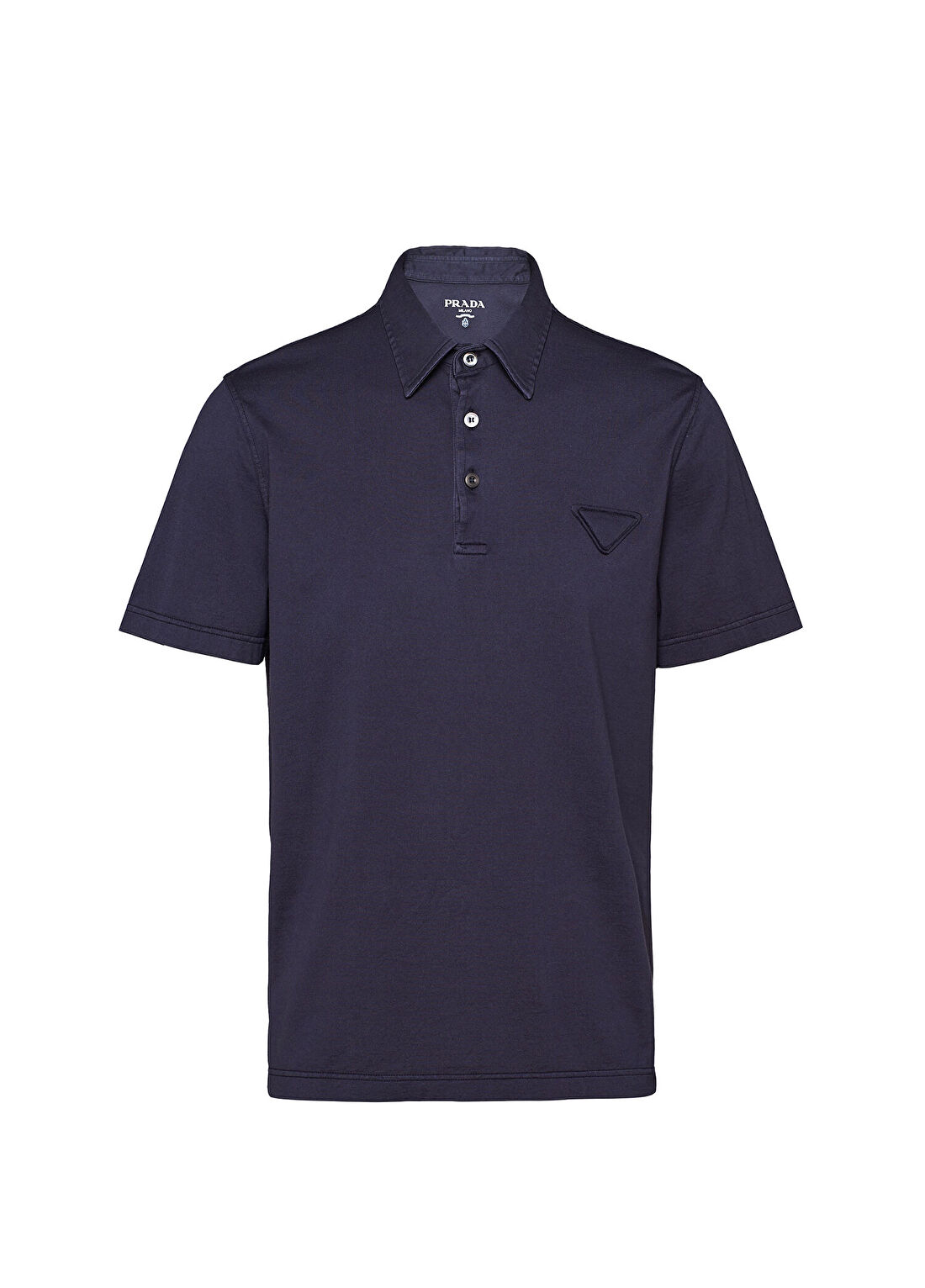 Prada Mavi Pamuklu Kısa Kollu Erkek Polo T-shirt