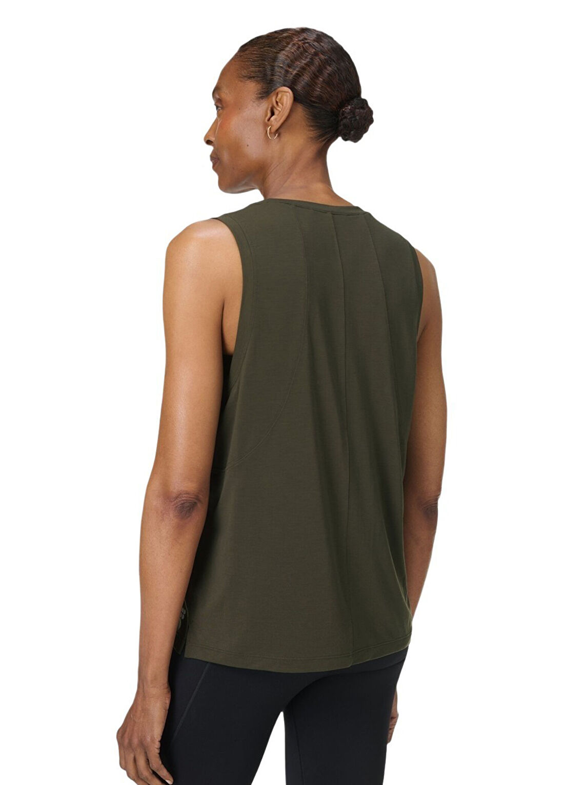 Sweaty Betty Soft Flow Studio Tank Top Yeşil Kadın Spor Atlet görsel 3