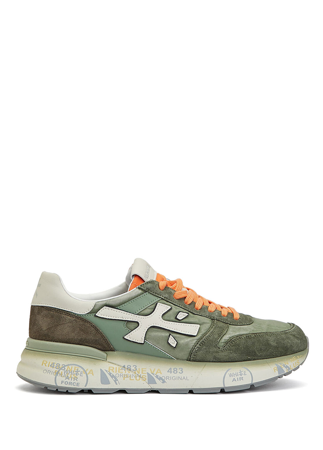 Premiata Mick Beyaz Yeşil Erkek Sneaker