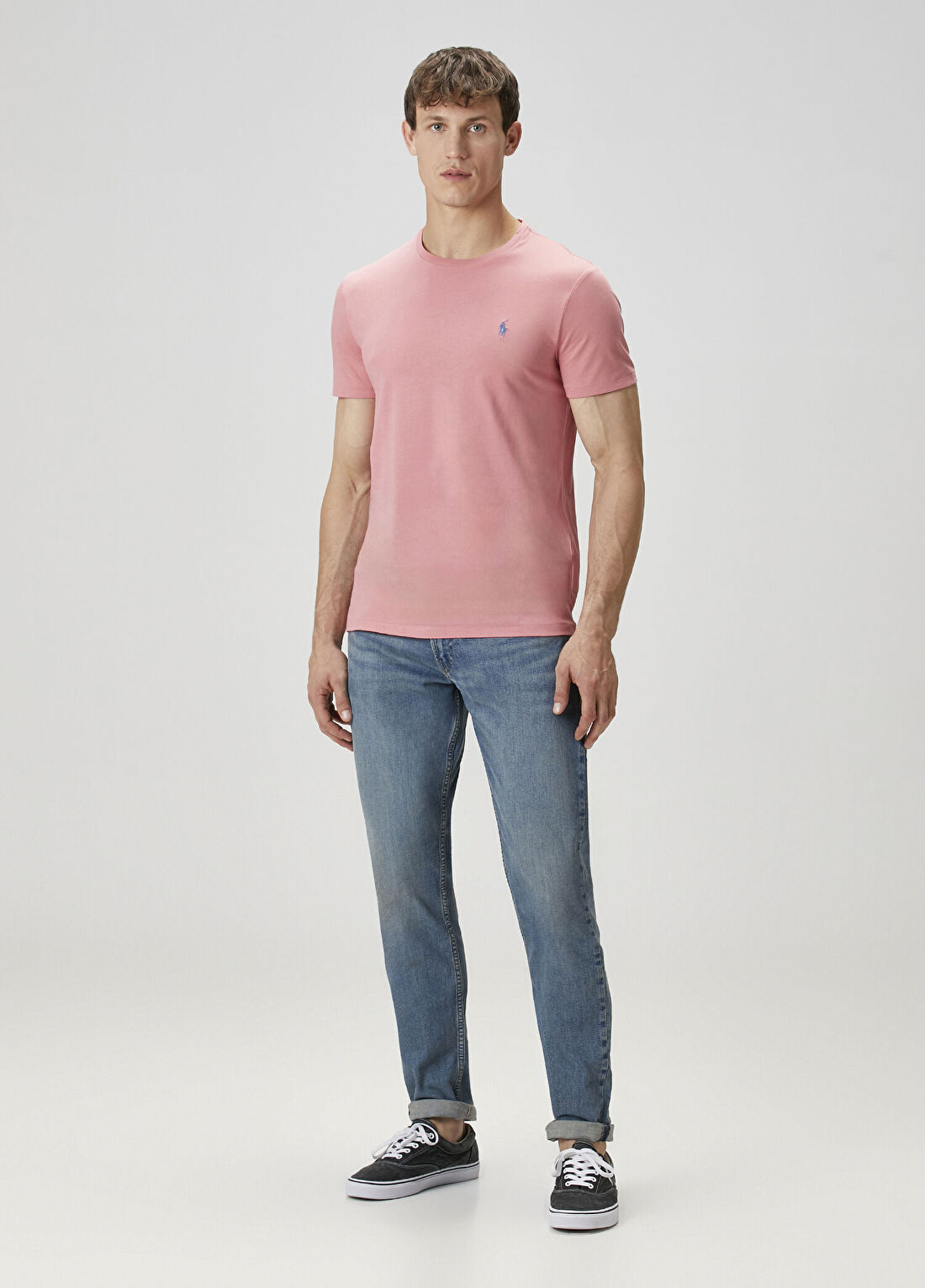 Polo Ralph Lauren Pembe Logo Nakışlı T-shirt görsel 2