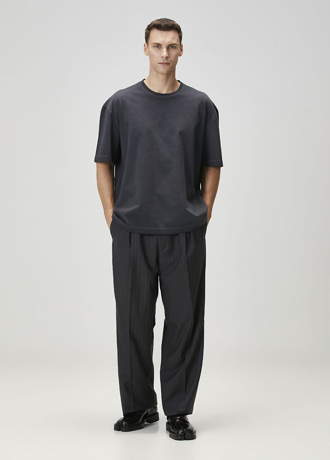 Maison Margiela Antrasit T-shirt görsel 2