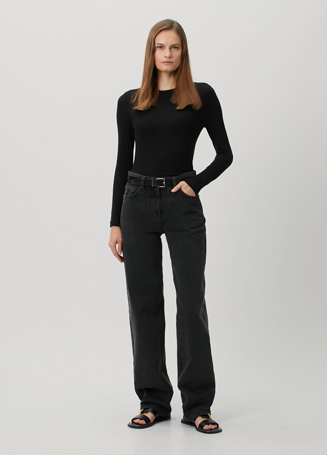 The Row Clair Siyah Jean Pantolon