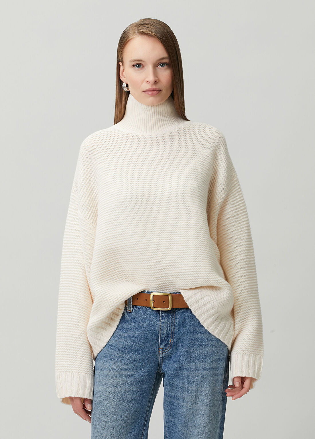 Frame Denim Ekru Yün Kazak