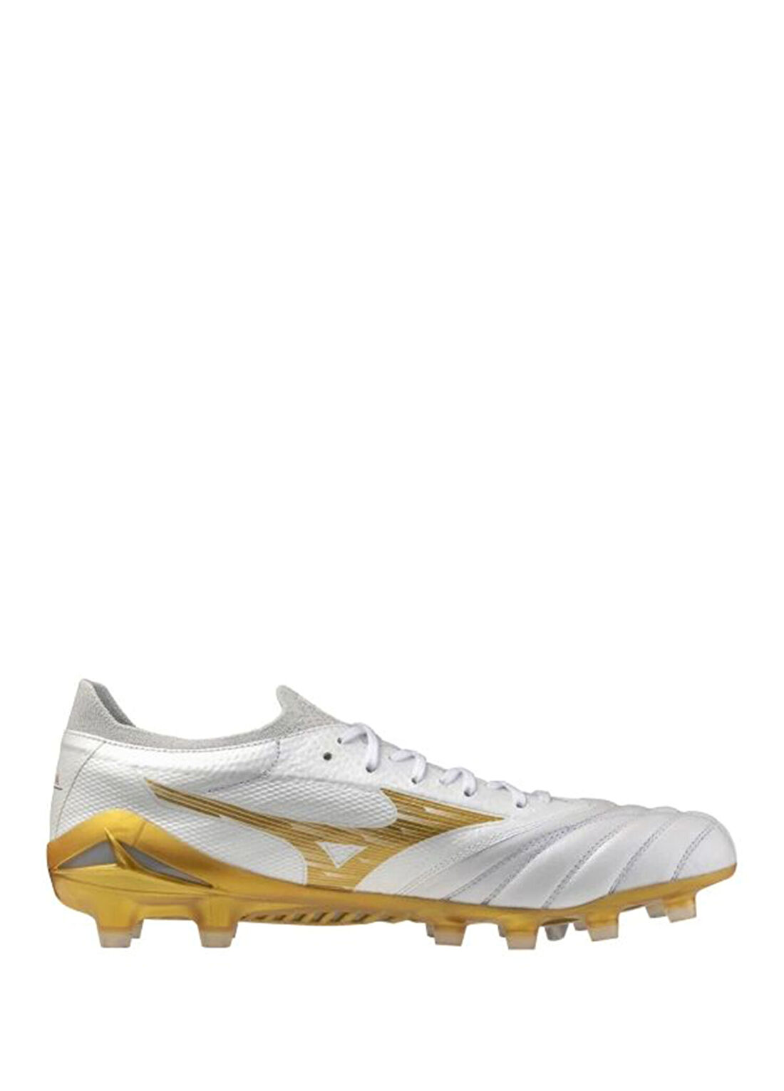 Mizuno Morelia Neo 4 Beta Elite Altın Rengi Beyaz Erkek Krampon