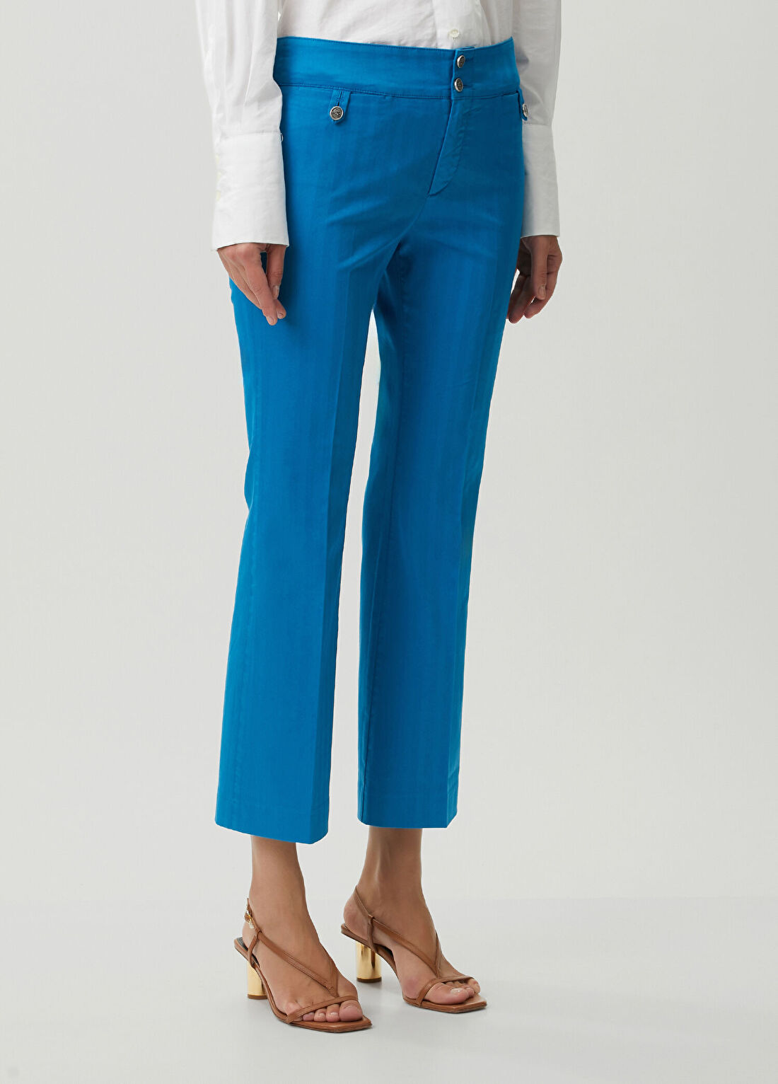 Etro Mavi Çizgili Jean Pantolon görsel 3