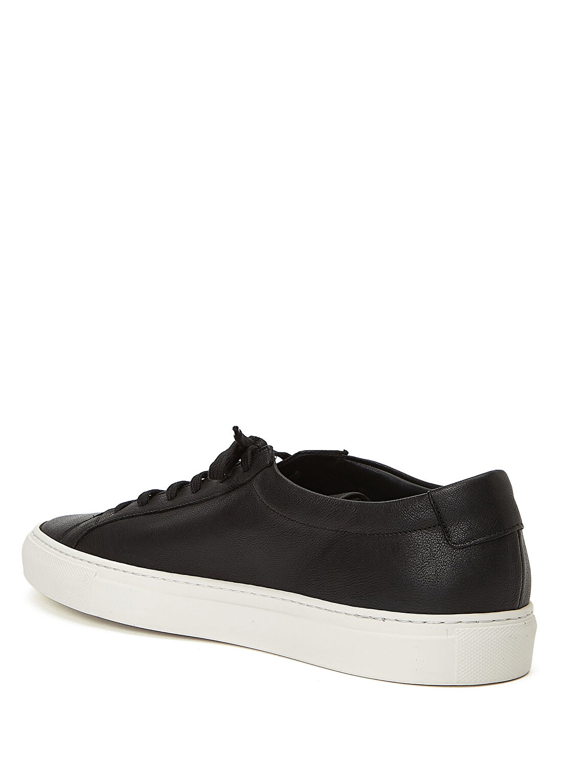 Common Projects Achilles Premium Siyah Erkek Deri Sneaker görsel 3