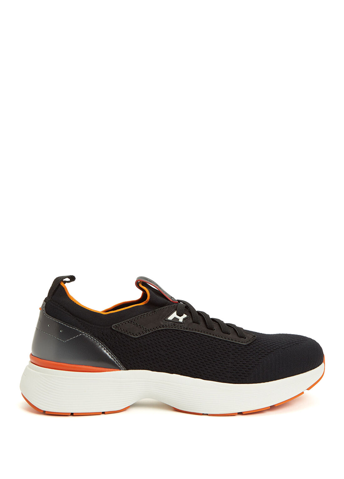 Santoni Sport Siyah File Dokulu Erkek Sneaker