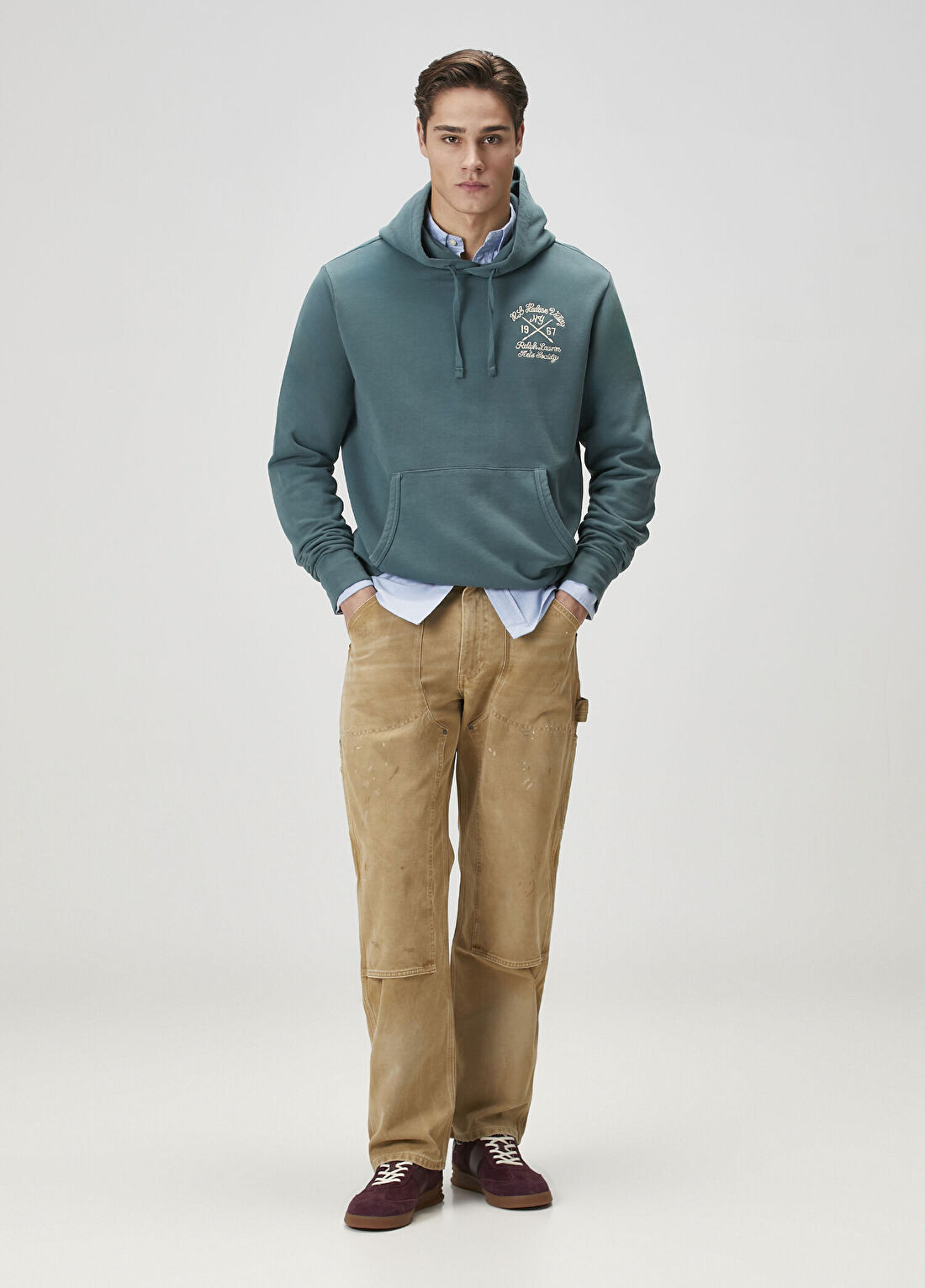 Polo Ralph Lauren Mavi Classic Oxford Gömlek görsel 2