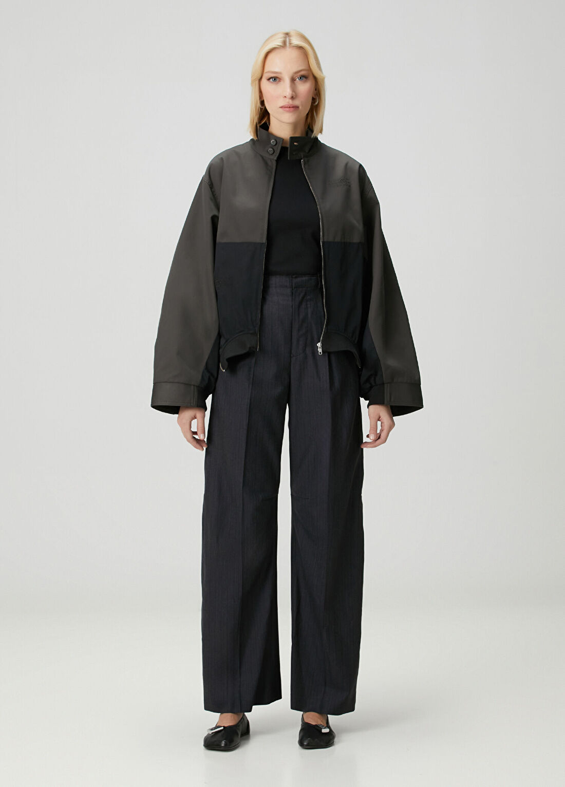 MM6 Maison Margiela Siyah Yün Pantolon