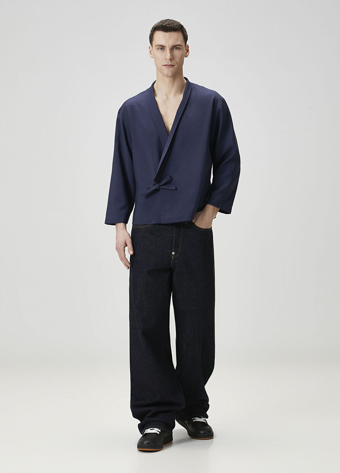 Kenzo Lacivert Kimono Ceket görsel 2