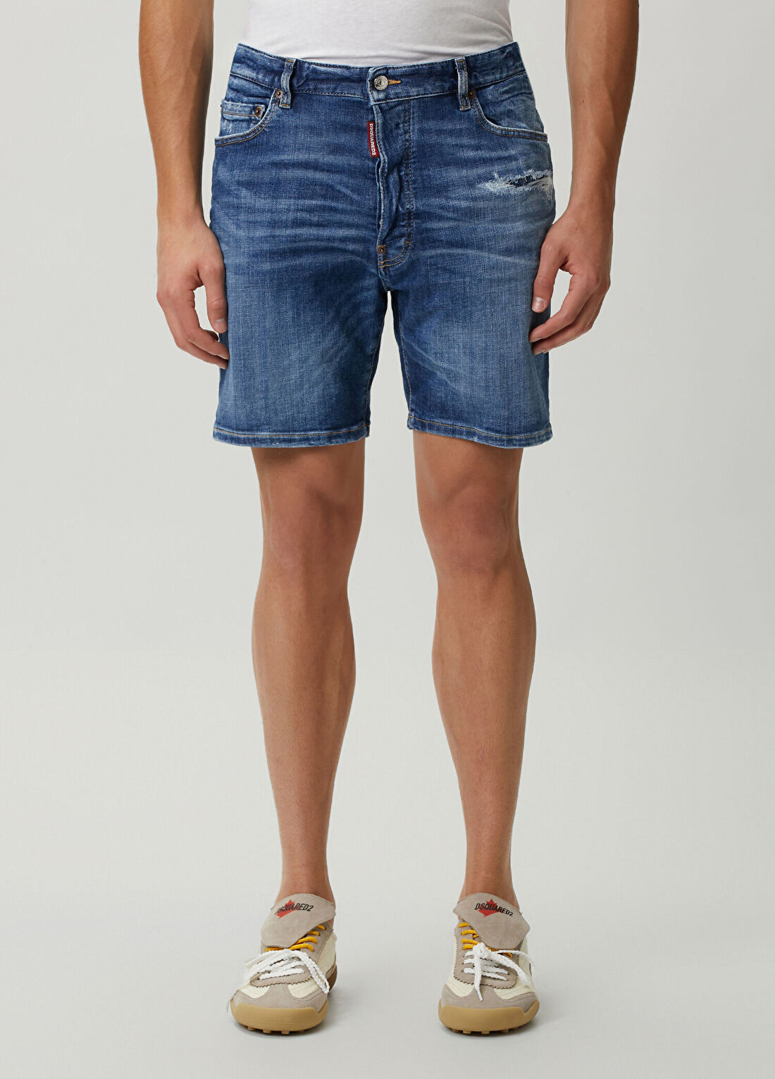 Dsquared2 Marine Mavi Denim Şort görsel 2