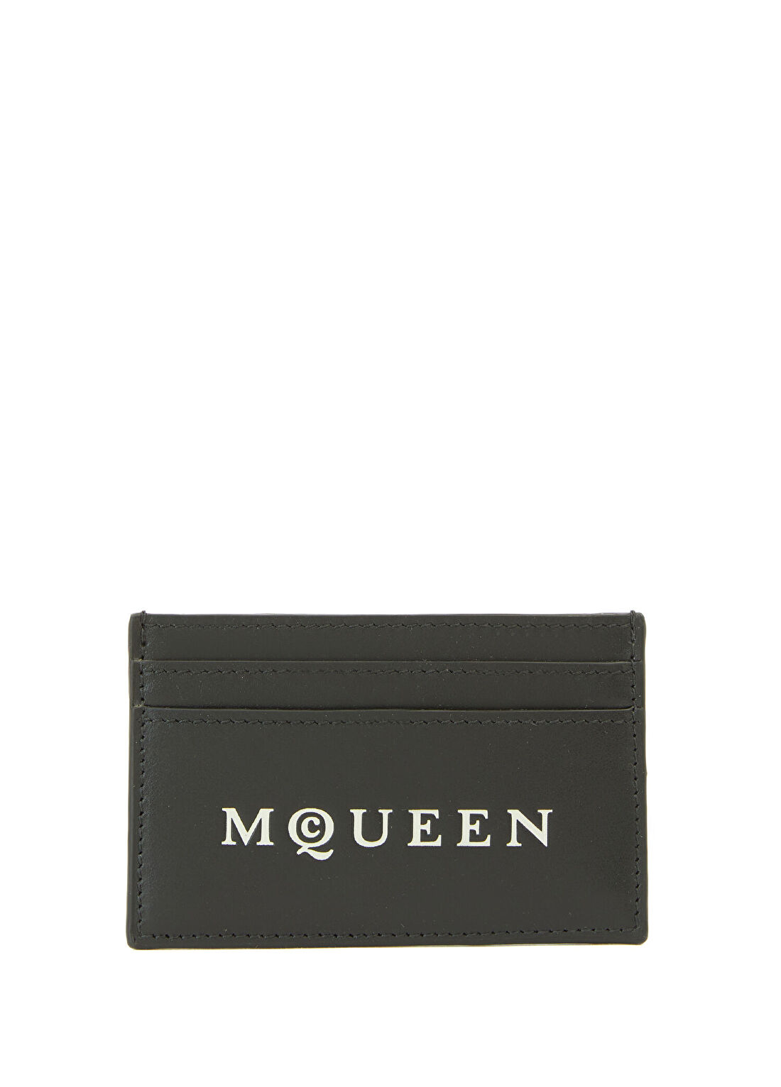 McQueen Siyah Erkek Deri Kartlık
